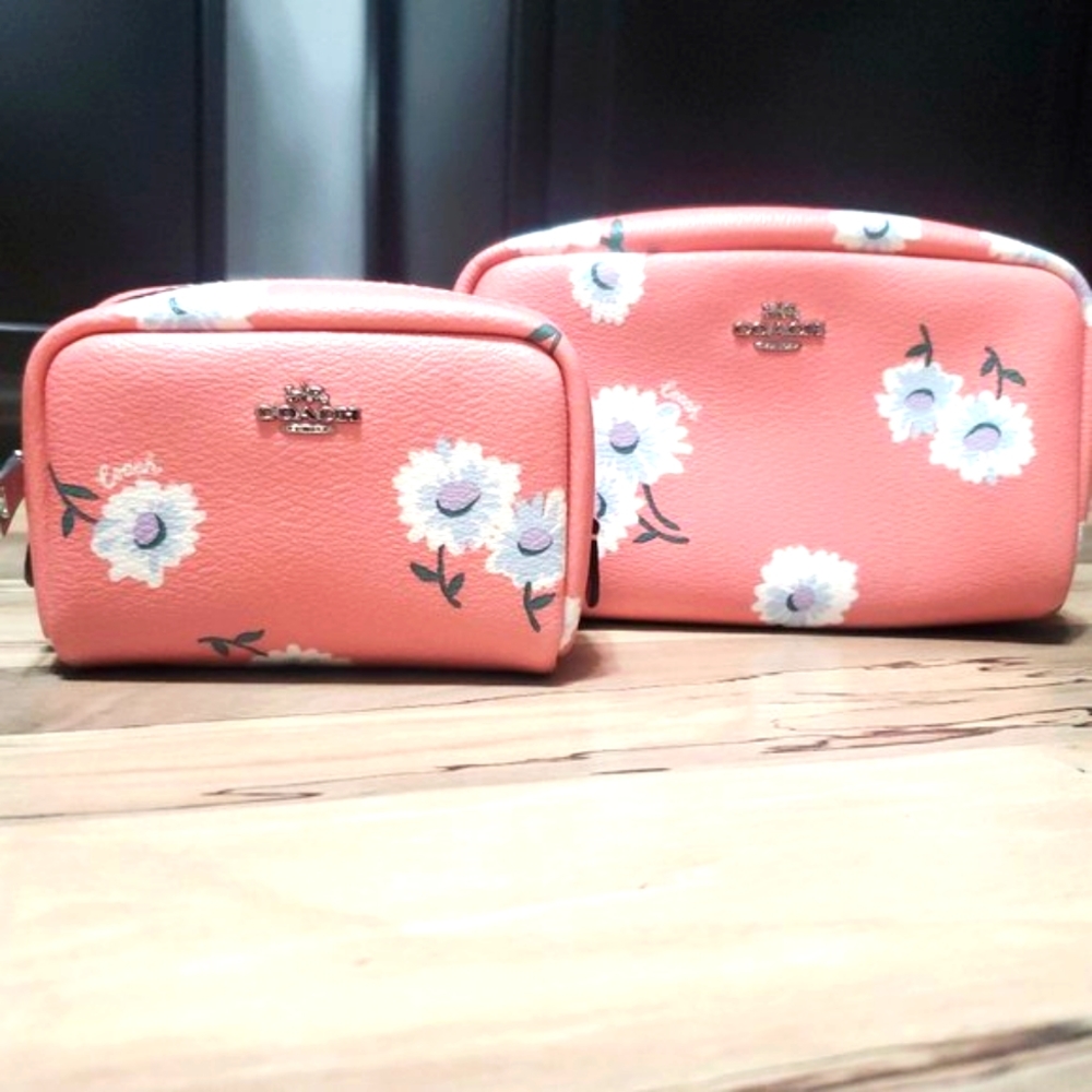 Coach Daisy Print Cosmetic Case Set
